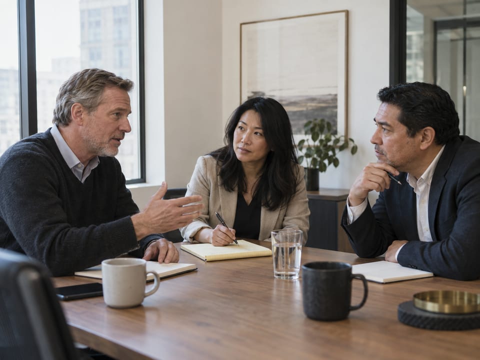Consultants in the Clarity phase of a retained search