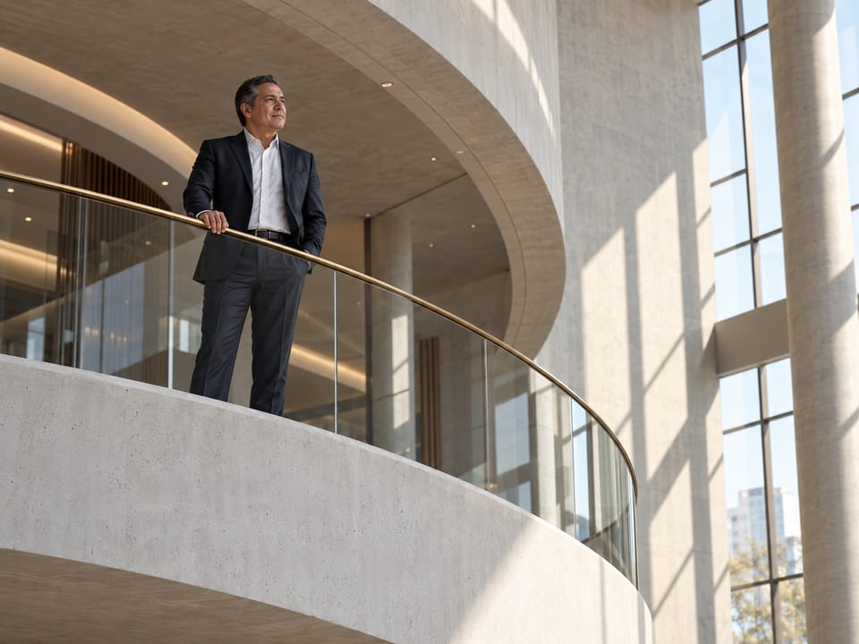 Construction executive leadership scene, no logos, no readable text