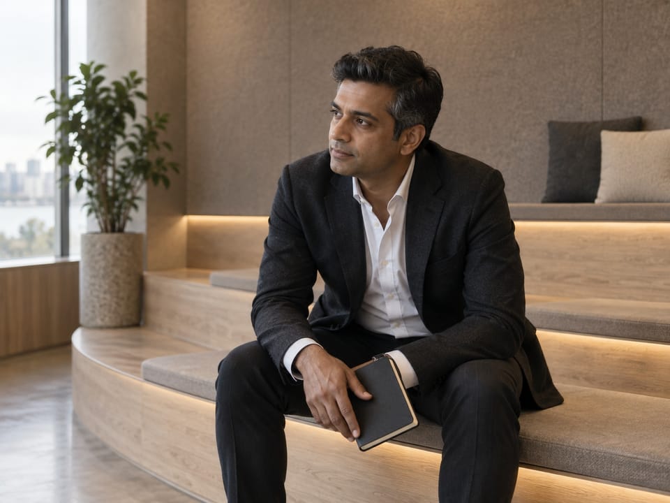 SaaS executive leadership scene, no logos, no readable text
